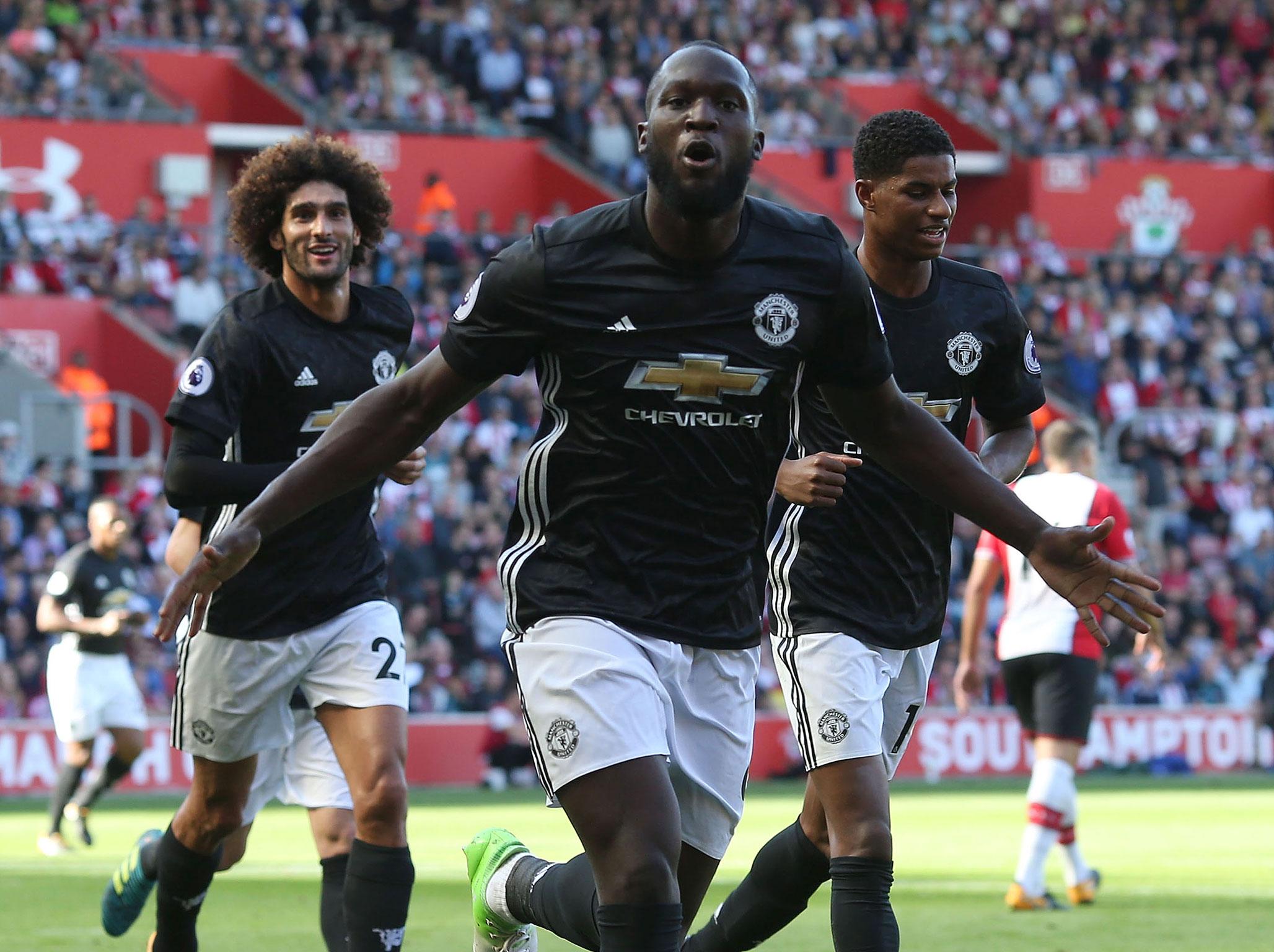 Romelu Lukaku scored the only goal of the game at St Mary's