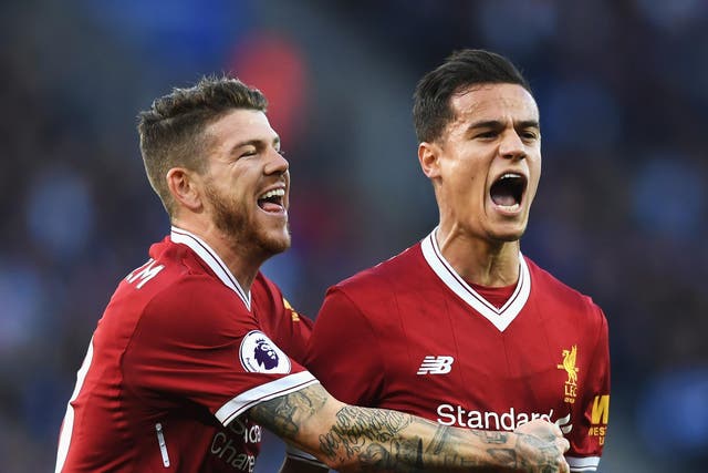 Coutinho scored his first goal since returning to the Liverpool side