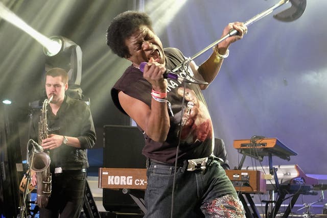 Singer Charles Bradley and The Extraordinaires perform onstage at the 2016 SXSW festival