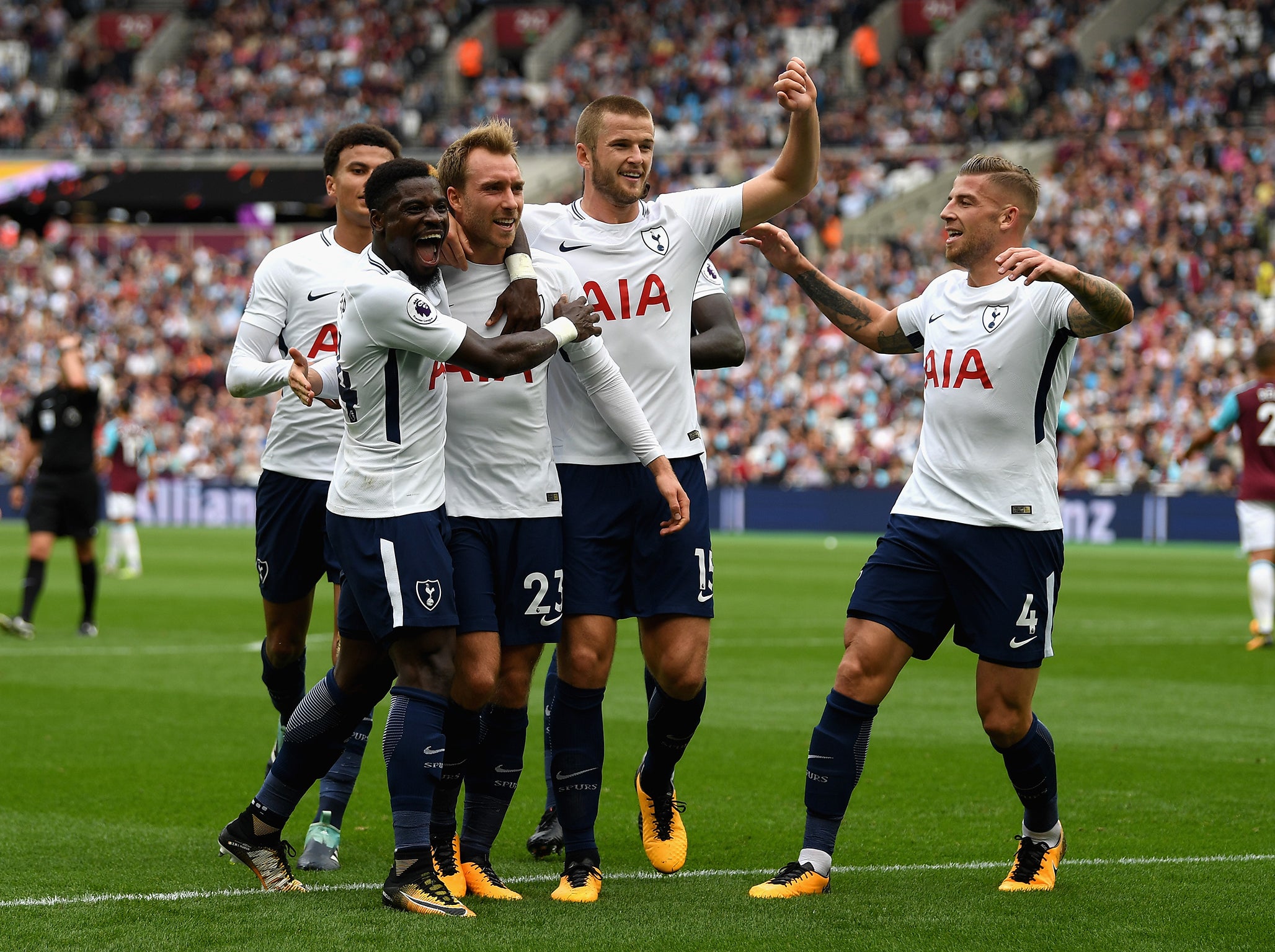 Tottenham held on to win 3-2