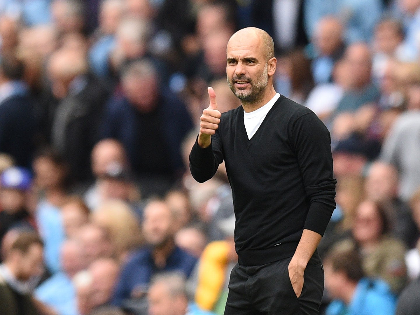 Pep Guardiola's side have scored five or more goals in three straight league games
