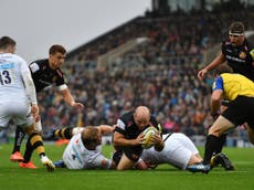 Champions Exeter reclaim top spot with comfortable win over Wasps