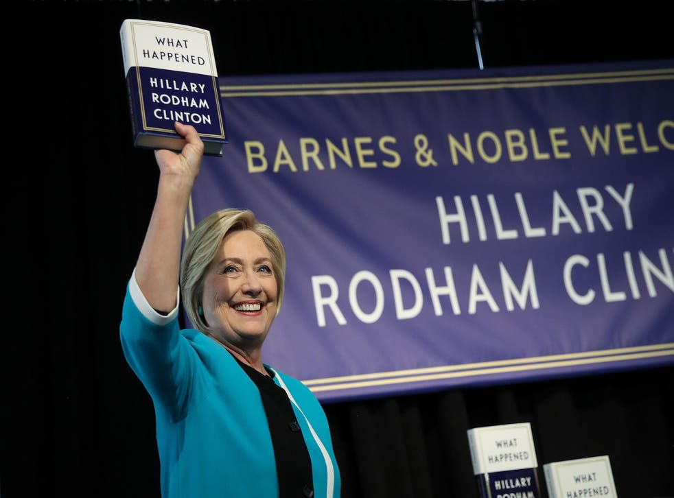 Ms Clinton released her book on the election race, titled ‘What Happened’, earlier this month
