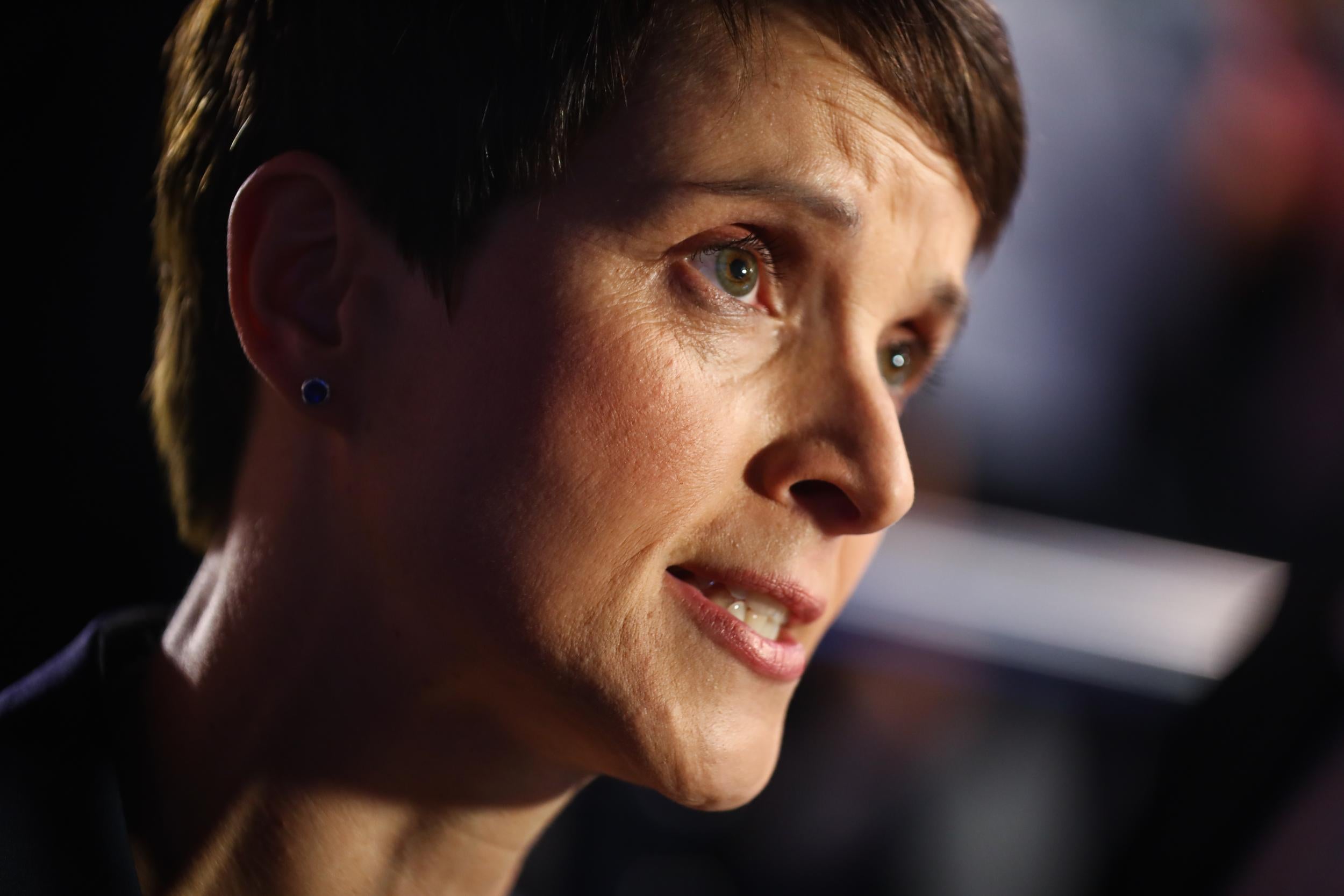 Frauke Petry, co-chair of AfD, quit the party the morning after the election results (Getty)