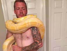 Mystery after man’s dead body discovered near escaped pet python