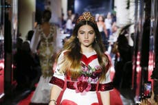 ‘Most beautiful girl in the world’ walks for Dolce and Gabbana