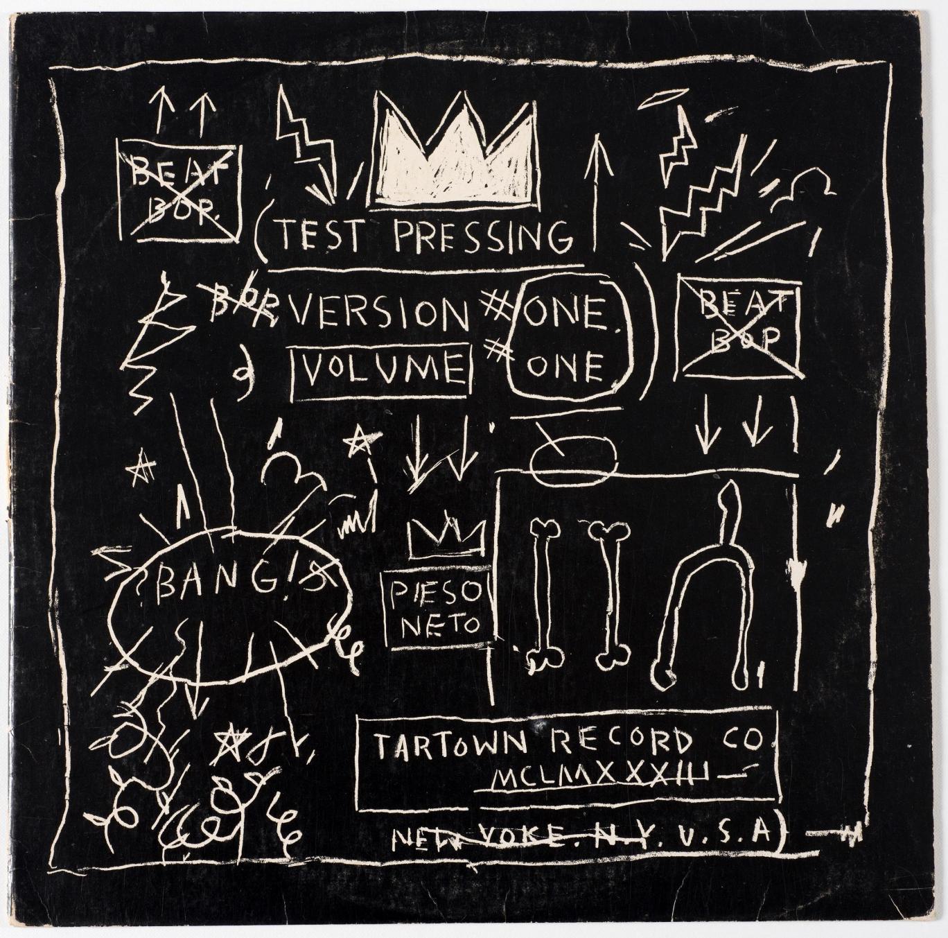 Rammellzee vs K-Rob, produced and with cover artwork by Jean-Michel Basquiat, ‘Beat Bop’ vinyl record, 1983