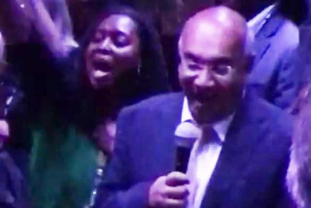 Keith Vaz belts out the Bob Marley classic