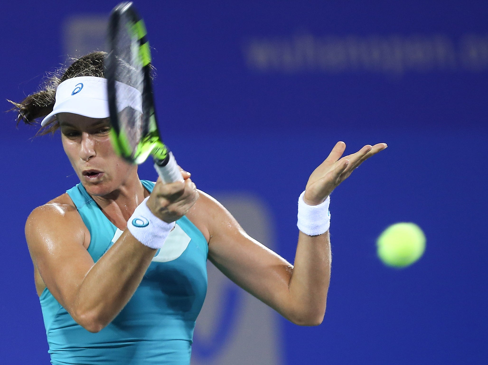 Konta was unable to arrest her slump in Wuhan