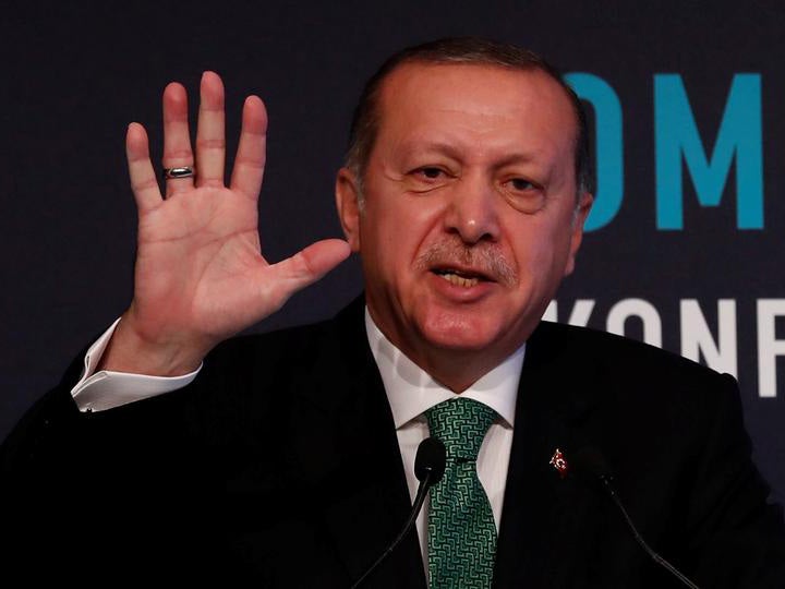 Turkish president Recep Tayyip Erdogan voiced fury over the alleged incident