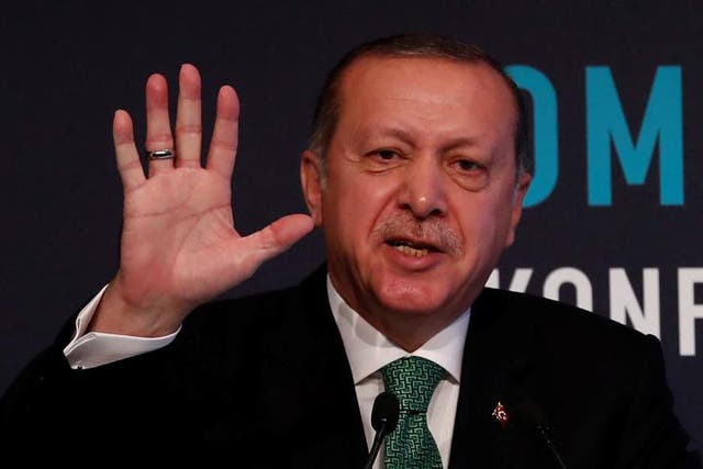 Turkish president Recep Tayyip Erdogan voiced fury over the alleged incident
