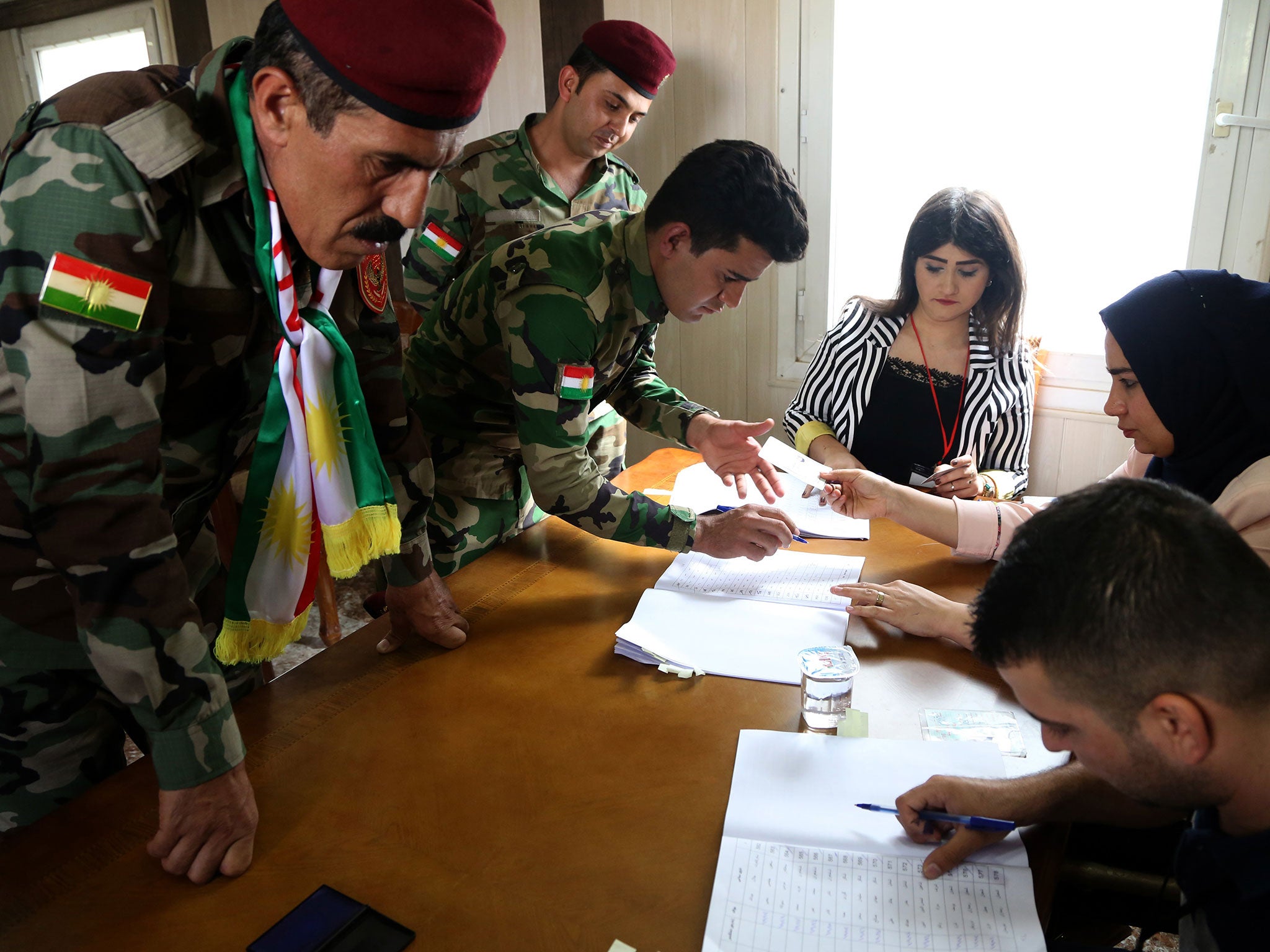 Over 92 per cent of votes were cast for independence in the Kurdish referendum