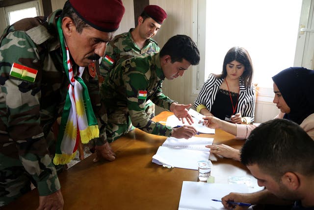 Over 92 per cent of votes were cast for independence in the Kurdish referendum
