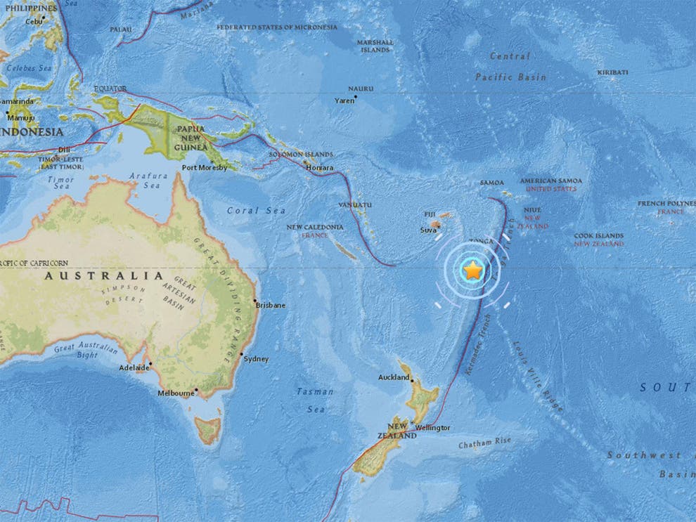 Fiji earthquake 6.5magnitude tremor hits Pacific off Fijian islands
