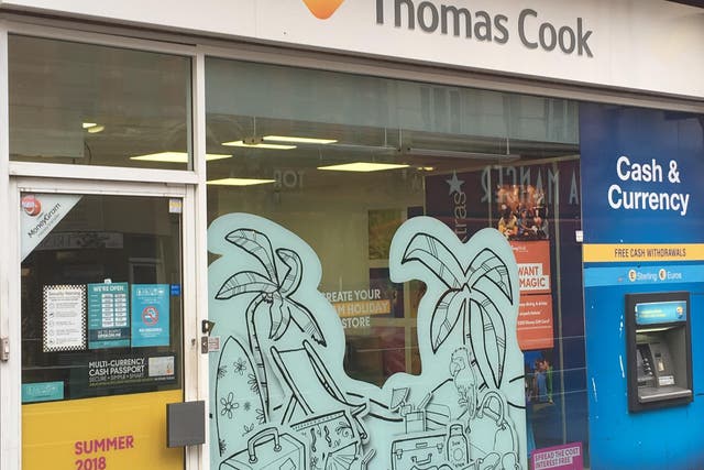 Thomas Cook has seen a decline in footfall to its stores