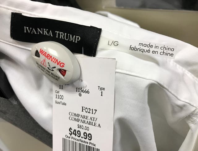 It's unclear who Ivanka Trump's company is doing business with in China