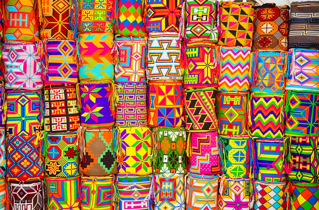 Stock up on colourful textiles (Getty/iStock)