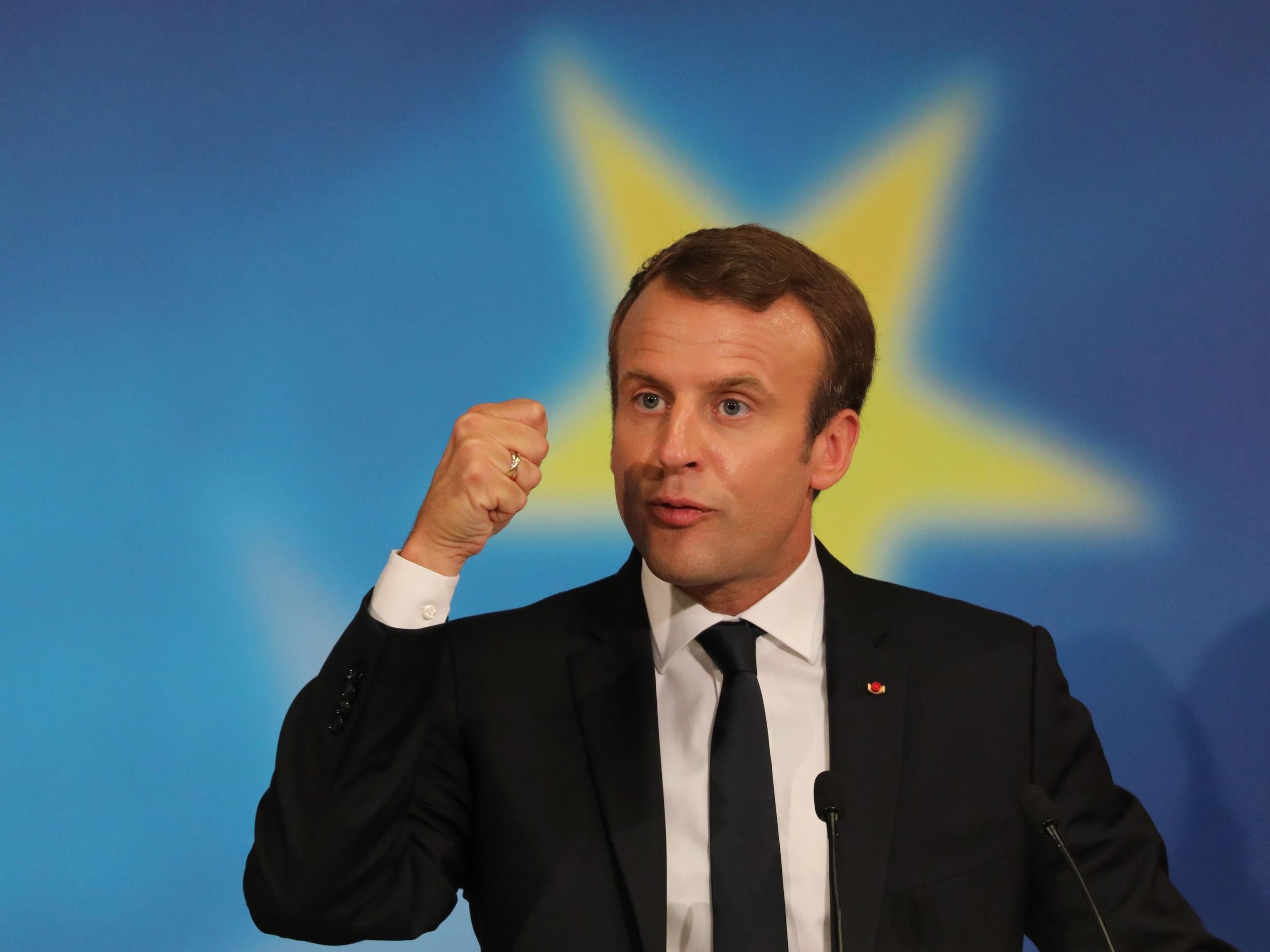 Emmanuel Macron said Europe was missing a 'common strategic culture'