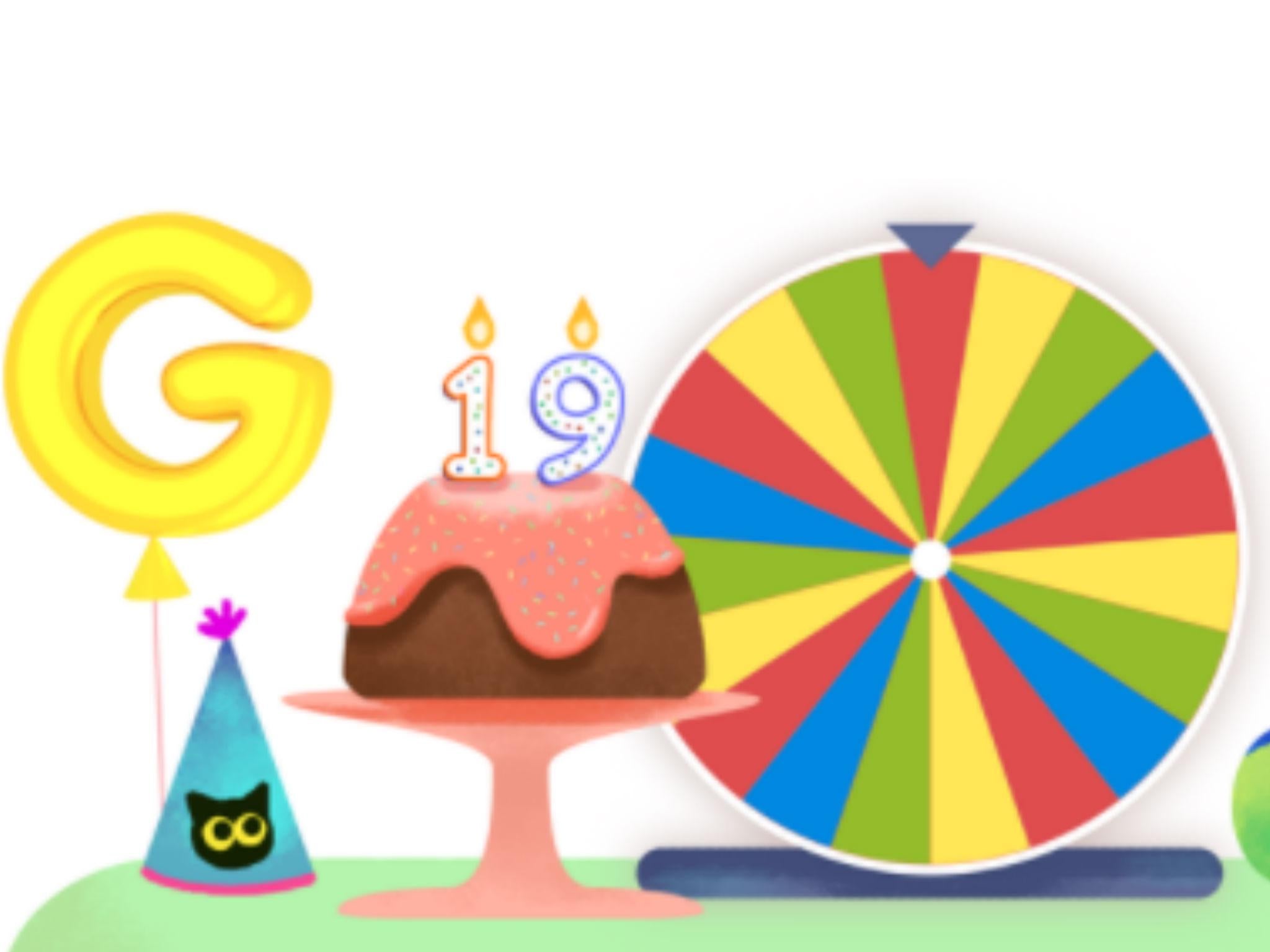 google spinner surprise birthday