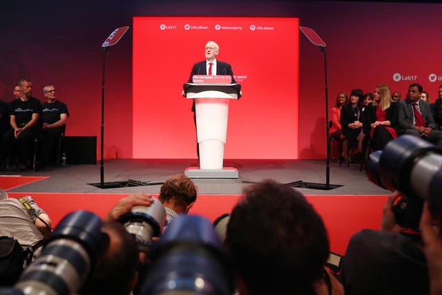 The Labour leader delivered his key note speech to an enthusiastic party conference audience in Brighton