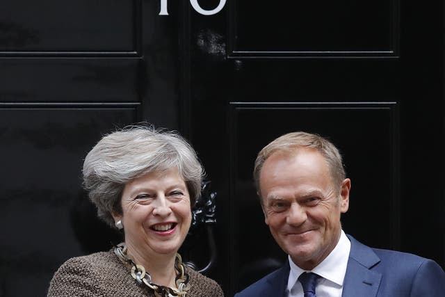 The Prime Minister met European Council President Donald Tusk at 10 Downing Street on Tuesday