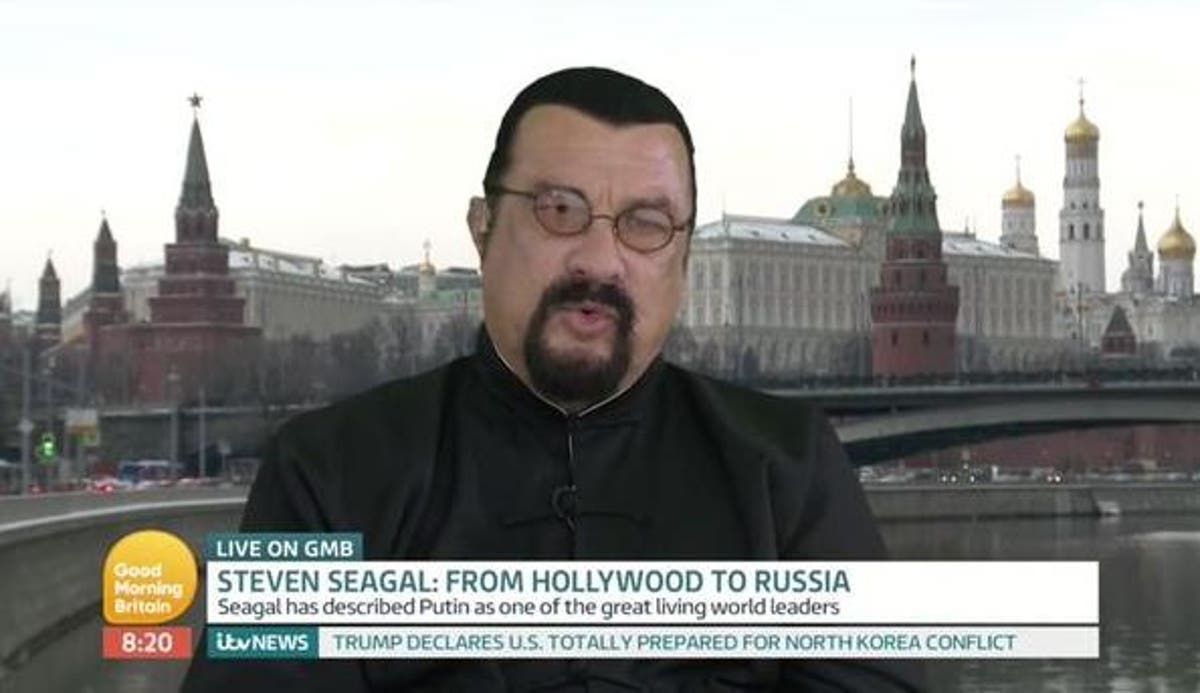 Steven Seagal debuts bizarre new look while attacking NFL protests