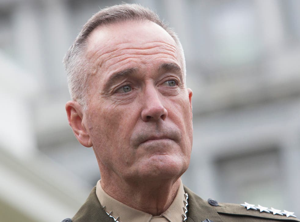 General Joseph Dunford warned that North Korea was the most dangerous threat the US faced