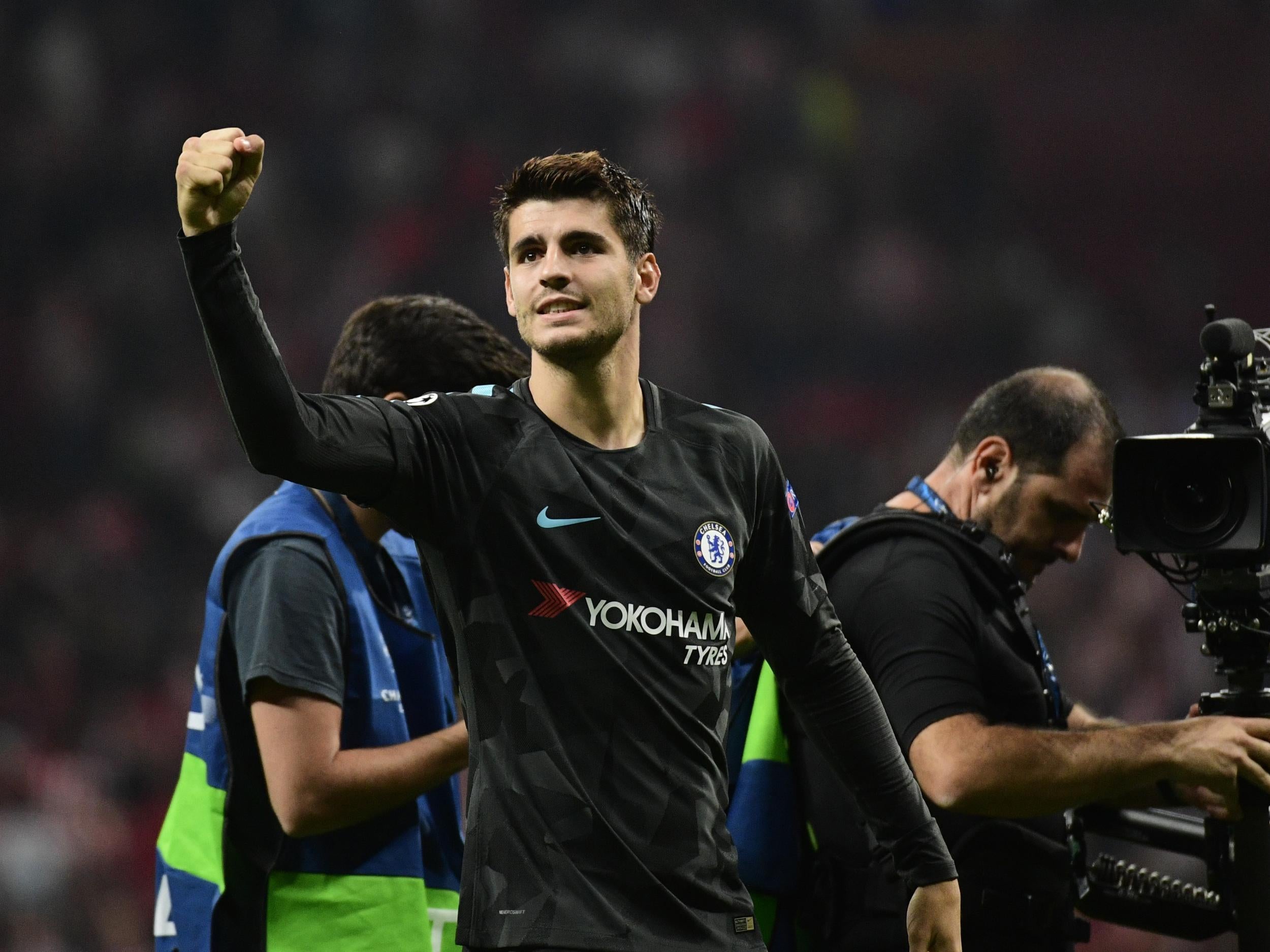 Alvaro Morata was at the heart of everything for Chelsea on Wednesday night