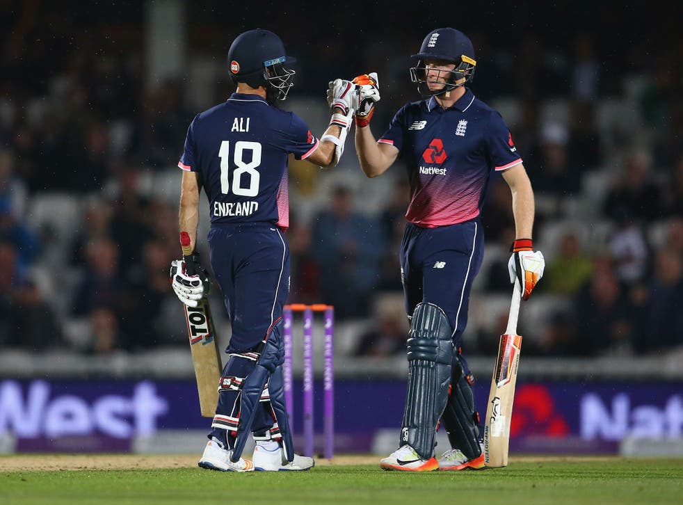 Their stand of 77 in eight overs proved the difference for England