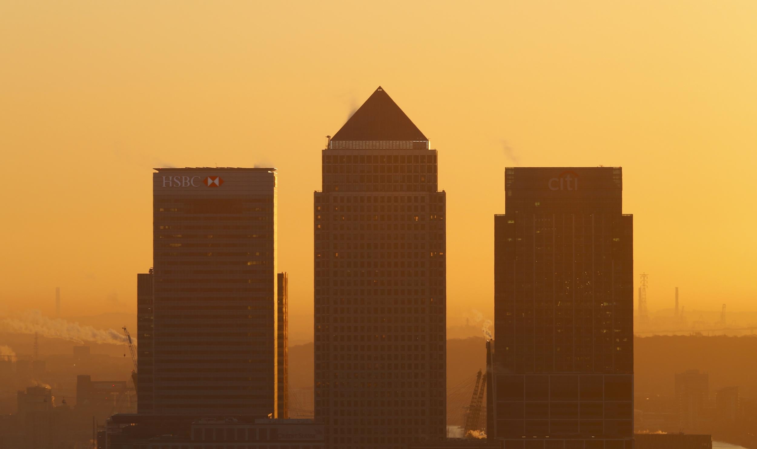 Demand for office space in the City of London and Canary Wharf districts remain high