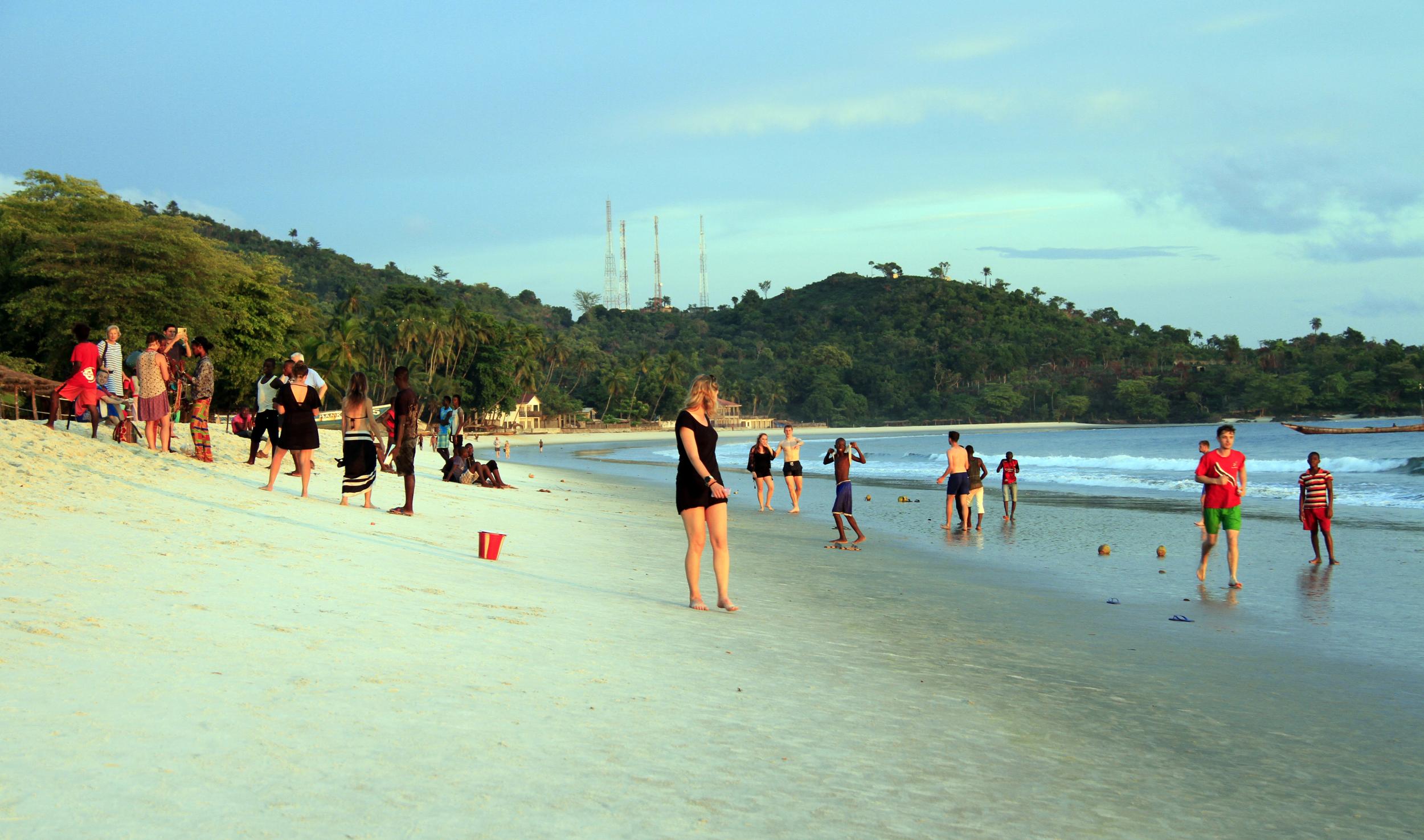 Sierra Leone has white-sand beaches like Tokeh Beach