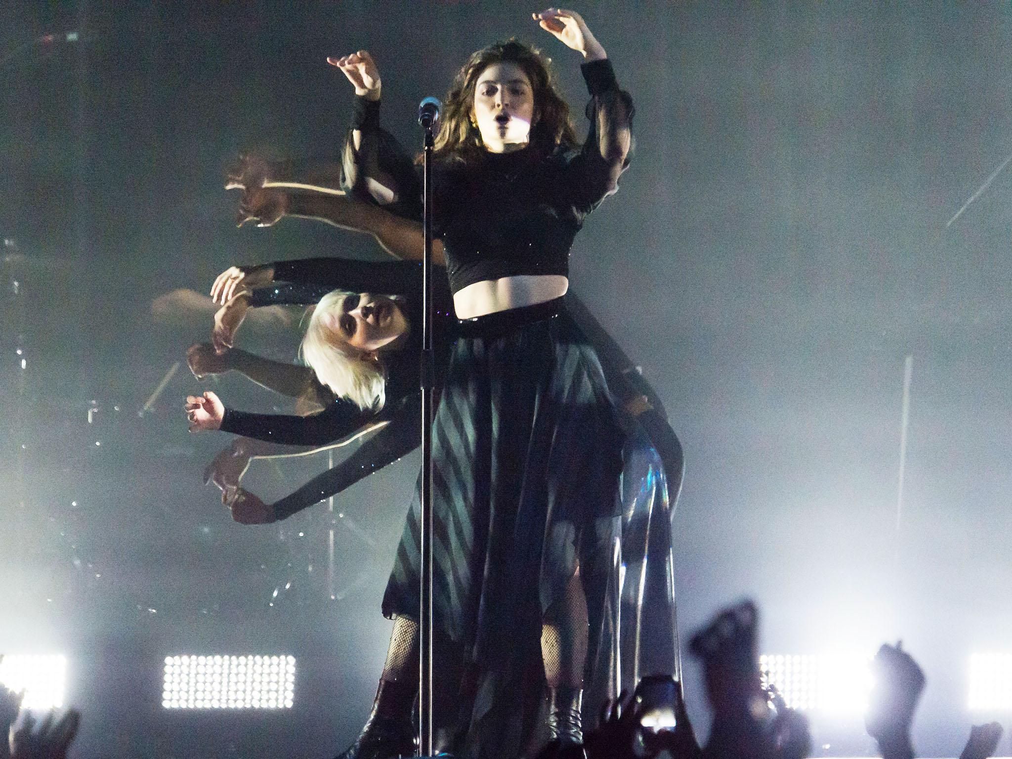 Lorde performs at Alexandra Palace in London