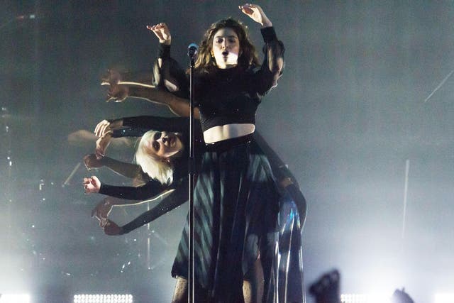 Lorde performs at Alexandra Palace in London