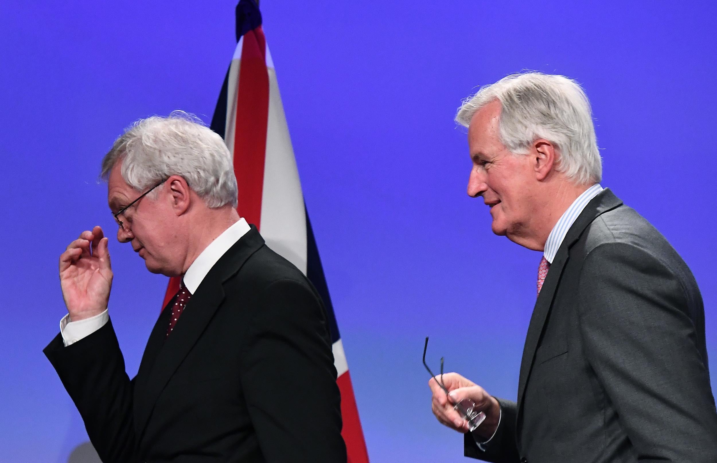 Brexit Secretary David Davis and Chief Negotiator Michel Barnier