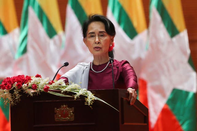 Burmese leader Aung San Suu Kyi has faced calls for her Nobel Peace Prize to be withdrawn