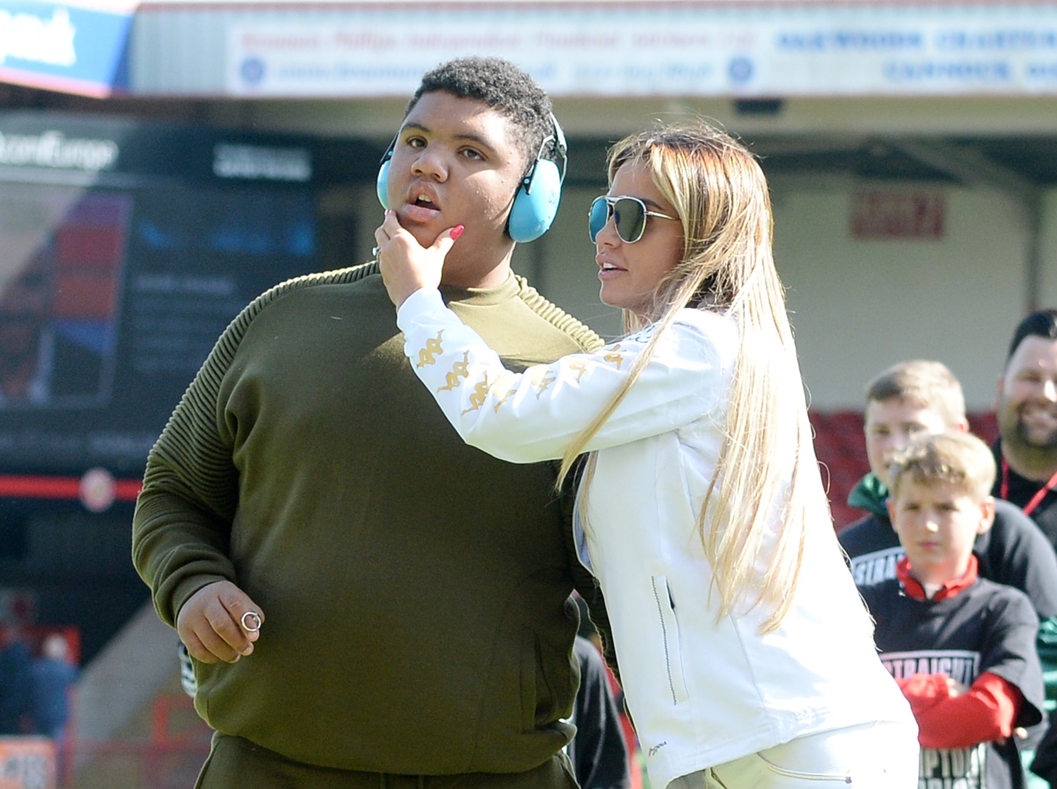 Katie Price with her son, Harvey