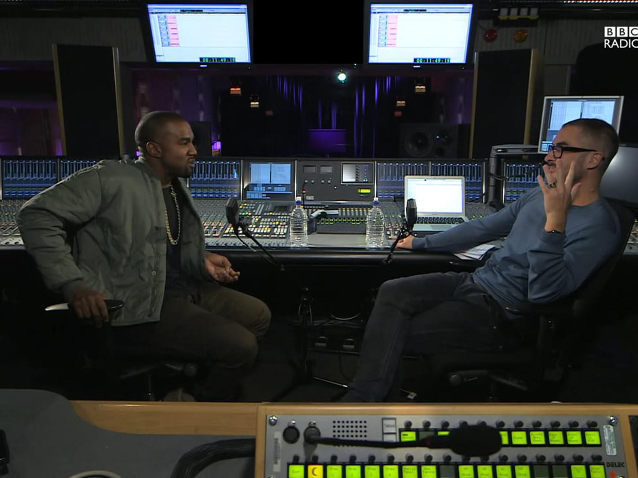 Can’t tell me nothing: Kanye West being interviewed by Radio 1’s Zane Lowe