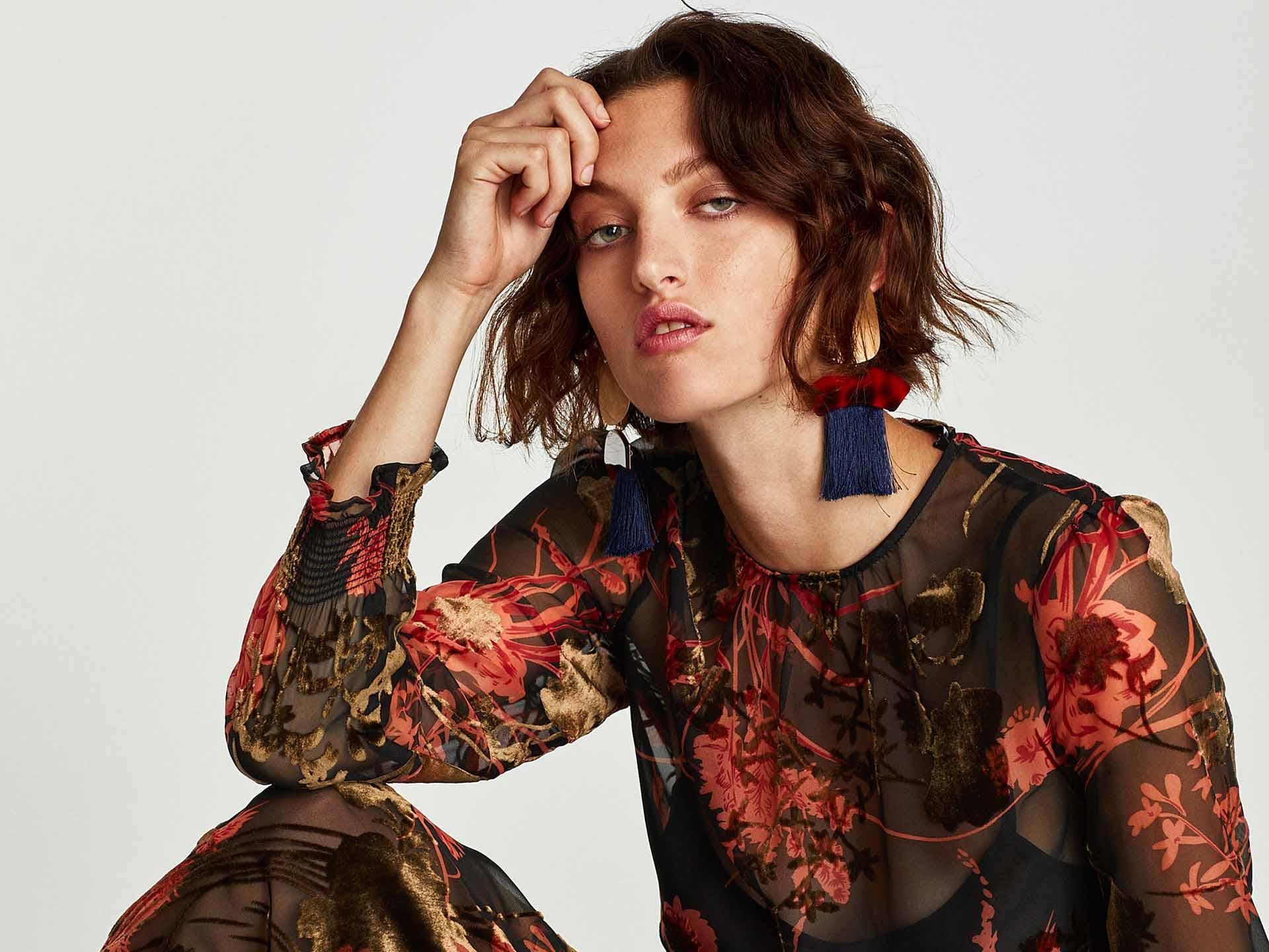 Floral isn’t just for spring, but stick to rich jewel-like colours and thicker fabrics for the damp fall