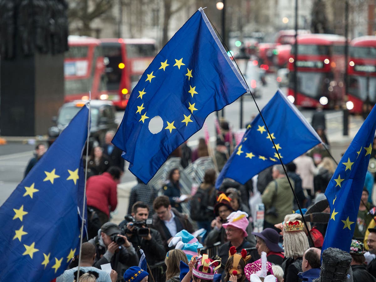 Thousands of pro-EU activists take to the streets demanding vote on ...