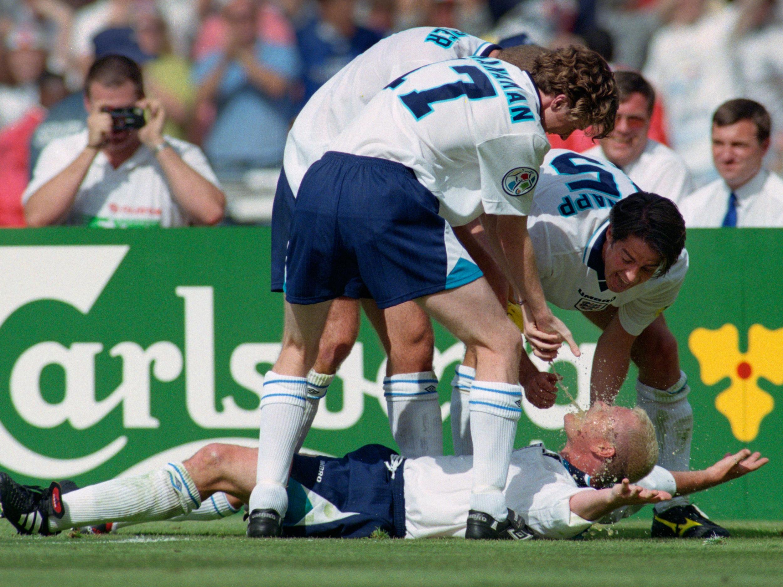 Paul Gascoigne immortalised the 'Denist's Chair' with his Euro '96 celebration