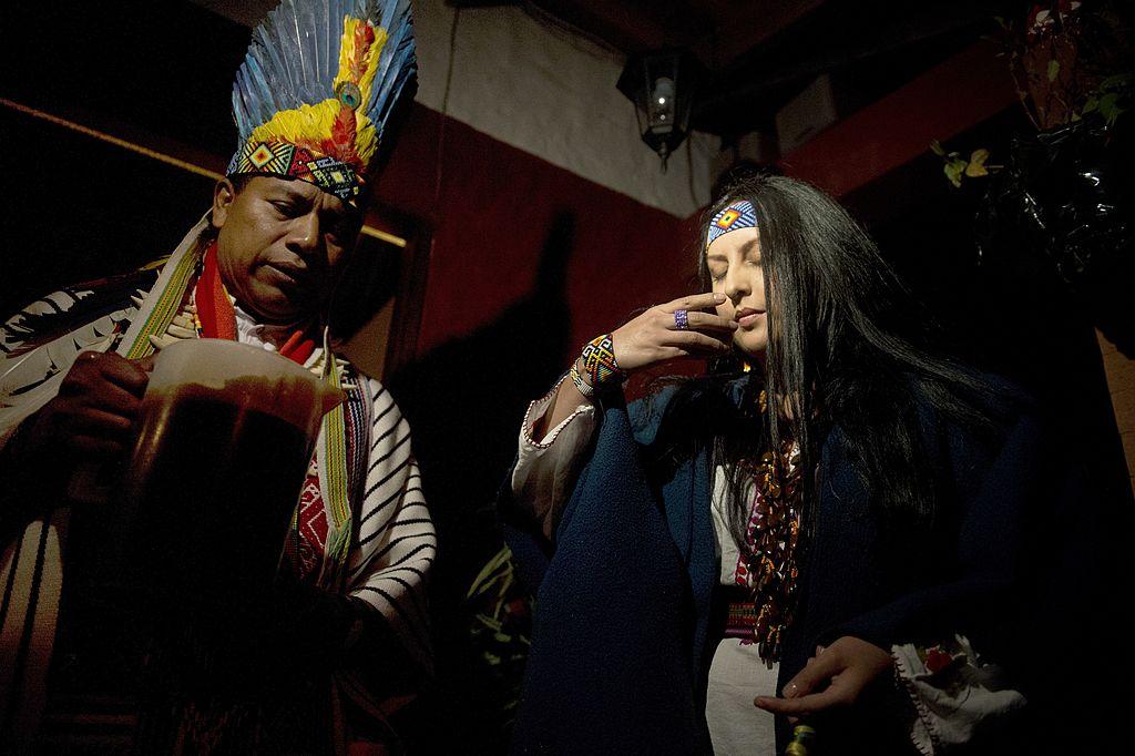 An ayahuasca ritual in La Calera, Colombia