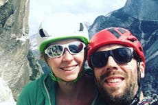British climber's wife: 'He died saving me from 1,000-ton rockfall'