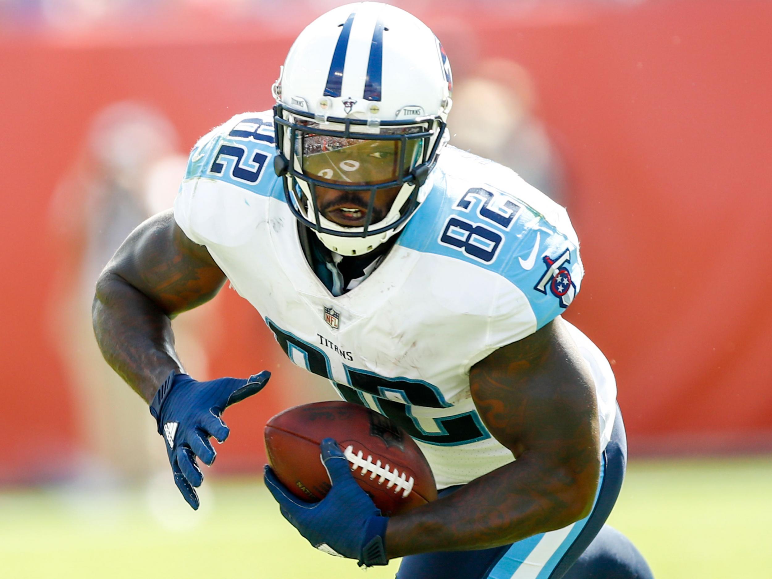 Delanie Walker in action for the Tennessee Titans