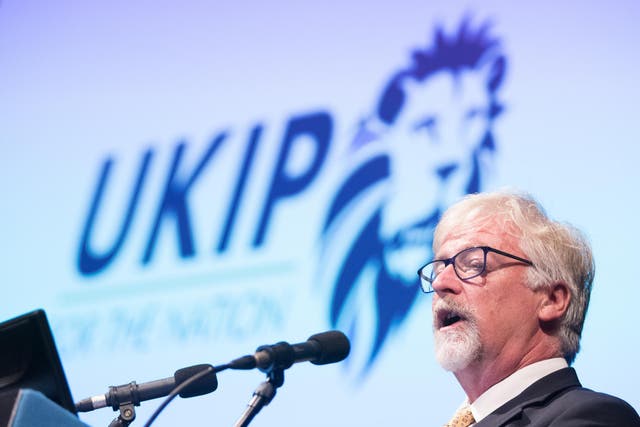 UKIP interim leader Steve Crowther spoke at the annual party conference