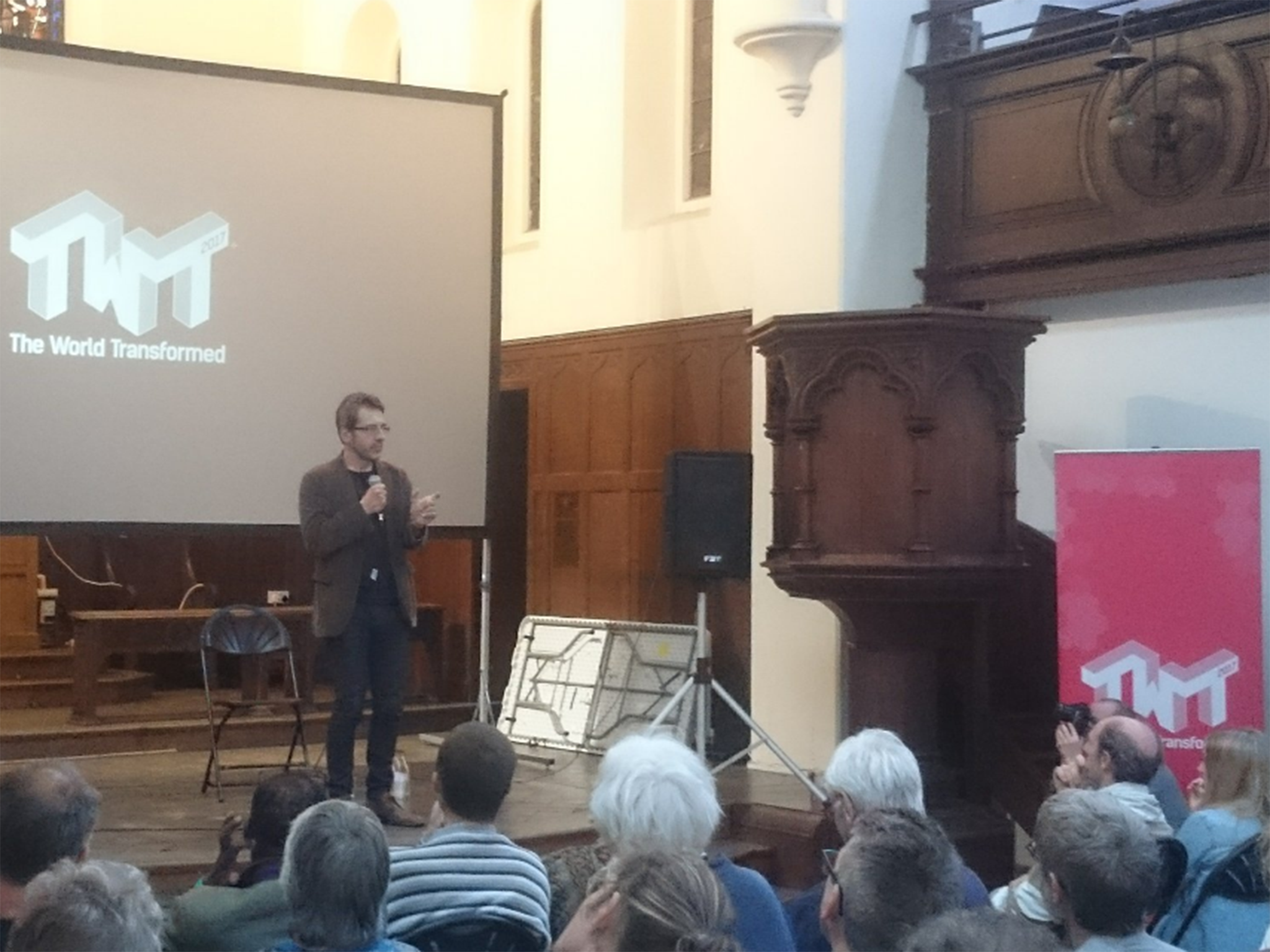 George Monbiot at the World Transformed festival in Brighton