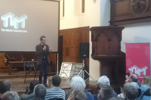 George Monbiot at the World Transformed festival in Brighton