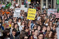 Thousands take to the streets to demand Ireland ends its abortion ban