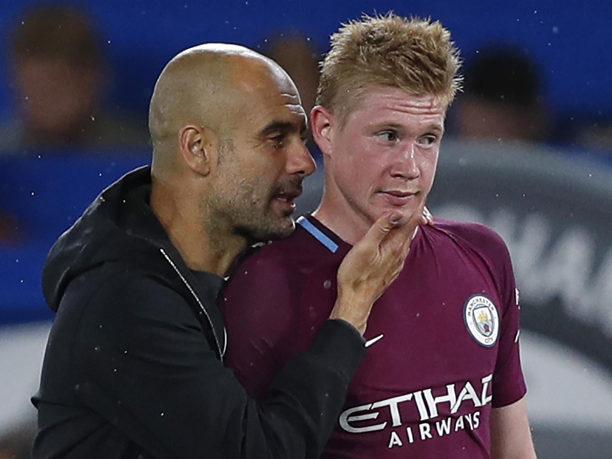 Pep Guardiola was delighted with Kevin De Bruyne's display against Chelsea as Manchester City clinched a 1-0 win