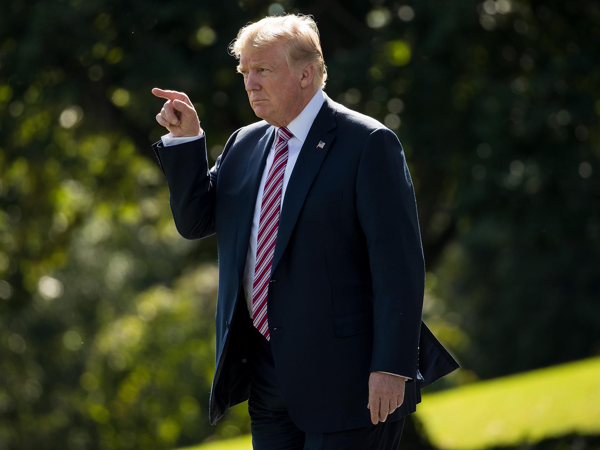 President Donald Trump has told NFL players to stop protesting and stand for the national anthem