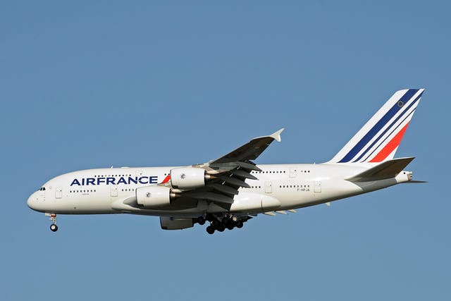 An Air France Airbus A380, the world's largest civilian airliner